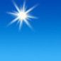 Today: Sunny, with a high near 74. West wind 5 to 9 mph. 
