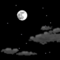 Saturday Night: A 30 percent chance of showers before 10pm.  Mostly clear, with a low around 56.