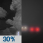 Tonight: A chance of showers and thunderstorms, mainly before 10pm.  Patchy fog after 3am.  Otherwise, mostly cloudy, with a low around 70. Light and variable wind.  Chance of precipitation is 30%. New precipitation amounts of less than a tenth of an inch, except higher amounts possible in thunderstorms. 