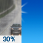 Friday: A chance of rain before 7am.  Mostly cloudy through mid morning, then gradual clearing, with a high near 64. West wind 9 to 16 mph, with gusts as high as 36 mph.  Chance of precipitation is 30%. New precipitation amounts of less than a tenth of an inch possible. 
